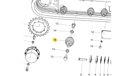 Каток опорный в сборе XZ120E
